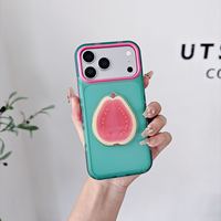 Coque de téléphone personnalisée en gros, design coloré, boutons indépendants, givrée semi-transparente, antichoc, pour iPhone 18 Pro