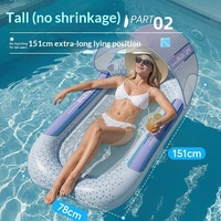 Matelas flottant gonflable en PVC pour adultes, lit d'eau, planche flottante, chaise longue de plage, pour la mer et le surf