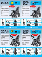 Fauteuil roulant électrique pliable en alliage d'aluminium léger et tendance pour personnes handicapées adultes