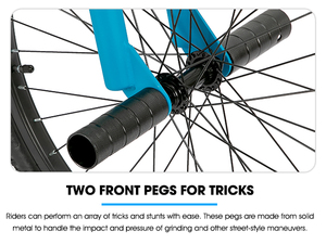 จักรยานฟรีสไตล์ JOYKIE US Warehouse Custom โครงเหล็กวีหลายสี ขนาด 24 26 นิ้ว รุ่น BMX - Product Image 6