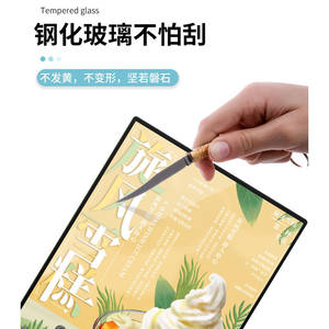 Ewen DX-2401-27 A1-A4 Wandmontierter LED-Leuchtkasten Menü-Display Temperglas-Posterrahmen Werbeschild - Product Image 5