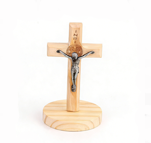 New Arrival Jesus Ornament Magnetic Cross Wooden Crafts for Gift Home Decor