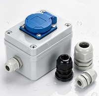 Passe-câble en nylon étanche série PG M, connecteur de câble en plastique avec ou sans joint pour boîte de jonction