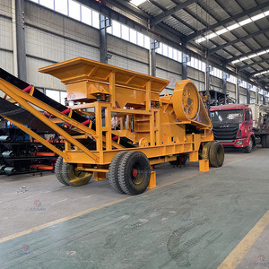 מגרסת לסתות ניידת 500x750 מונעת בדיזל, ציוד ריסוק אבנים וסלעים, אספקה ישירה מהמפעל - Product Image 3