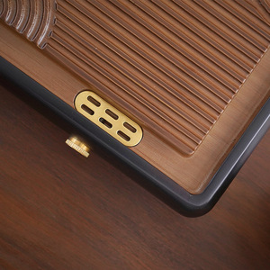 Bamboo <b>Tea</b> Tray Solid Wood Drainage Kung Fu <b>Tea</b> <b>Set</b> Dry Brewing Tray Irregular Shape Durable Afternoon <b>Tea</b> Use 2026 New Style - Product Image 3