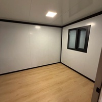 Casa Contenedor Expandible para Piscina, 20ft 30ft, Estudio de Jardín, Cabaña Prefabricada Plegable Modular Portátil, Módulos de Oficina con Terraza y Porche