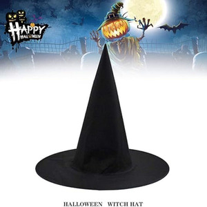 <span class=keywords><strong>Cappello</strong></span> da Strega in Tessuto Oxford all'Ingrosso, Classico <span class=keywords><strong>Cappello</strong></span> da Mago Nero per Costume <span class=keywords><strong>di</strong></span> Halloween, Accessori per Cosplay, Regalo Promozionale in Stock - Product Image 4