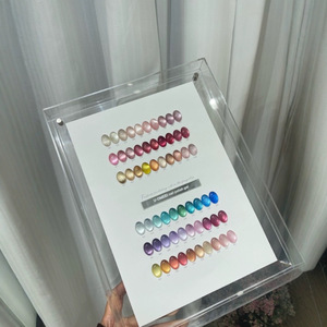 Nuevo Esmalte de Uñas en Gel Efecto Ojo de Gato Uomeei 60, Reforzado con Cristales, Color Blanco Porcelana Escarchado, Set Completo Impresionante - Product Image 3