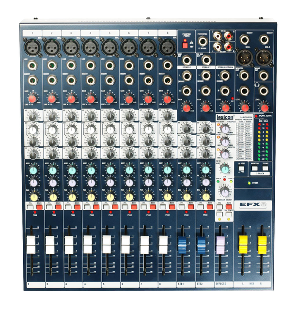 Professional 8-Channel Multi-Purpose Mixer Dj Controller/audio Console Mixer DSP Digital Effects for Small Show Live Streaming
