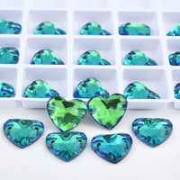 BOBOHOO Offre Spéciale strass coudre sur K9 verre coeur forme Bling diamant cristal strass coudre sur les femmes robe vêtements Applique