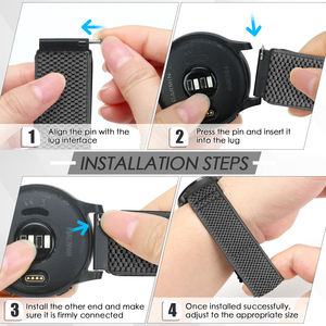 Correas de reloj de liberación rápida de 22 mm para mujeres y hombres, compatibles con Samsung/Garmin/<span class=keywords><strong>Amazfit</strong></span>/Huawei/Polar/COROS/Xiaomi/Suunto, correa de repuesto. - Product Image 4