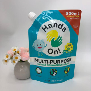 Impression couleur 40ml 3 côtés scellés sac déchirure sac souple bec pochette pour lavage des mains liquide autre liquide - Product Image 6