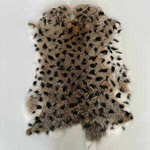 Pelle <span class=keywords><strong>di</strong></span> Coniglio Vera con Stampa Leopardata e Tigrata, Morbida Pelle per Artigianato Fai-da-Te, Fodere, Abbigliamento - Product Image 6