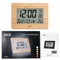 Digitale Wanduhr LCD Große Zahlen Zeit Temperatur Kalender Wecker Tisch- und Schreibtischuhren Moderne Büro- und Heimdekoration Wecker