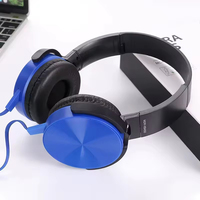 Casque de jeu filaire supra-auriculaire étanche IPX5 avec prise jack 3,5 mm, câble plat, basses puissantes et contrôle de ligne pour le sport et les appareils mobiles