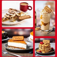 Lotus Biscoff Caramel Exotic Cookies en gros pour le thé de l'après-midi avec des collations 250g Prêt à consommer