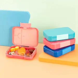 مواد جديدة من Aohea لانش بوكس من السيليكون آمن لغسالة الأطباق صناديق بينتو مربعة ومعزولة للأطفال للمدرسة للأطفال