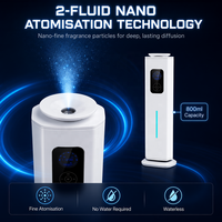 Diffuseur d'arômes intelligent GAM-1500F, nébuliseur de parfum, machine à parfum pour espace de travail ouvert, écran tactile et contrôle par application 2000-3000 ㎡