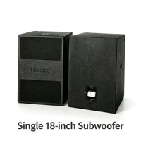 Subwoofer carré professionnel OEM/ODM de 18 pouces, haut-parleur de monitoring pleine gamme avec garantie de 2 ans