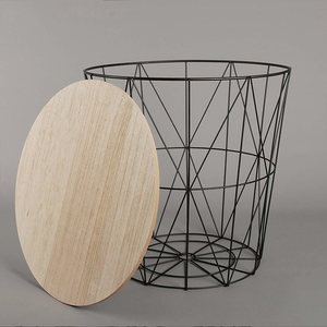 Sofa Metal <strong>Wire</strong> Round Wood Side <strong>Coffee</strong> <strong>Table</strong> Basket Fashion square Round Stainless Steel Aluminium <strong>Coffee</strong> <strong>Table</strong> - Product Image 3