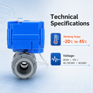 OEM Electric 2-Way Ball Valve <strong>Double</strong> Unions G/NPT Connections 1/2"-3/4" Sizes Liquid/Gas Media -20C 100C Media Temp - Product Image 3