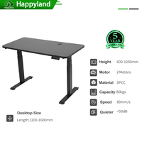 Bureau électrique personnalisé Bureau debout à double moteur Table élévatrice d'ordinateur réglable en hauteur Table de bureau réglable en hauteur