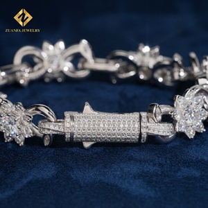 Pulsera de Diamantes Cultivados en Laboratorio ZUANTA JEWELRY, Oro Blanco, Diseño Floral, Certificado IGI, Joyería de Lujo para Mujer - Product Image 2