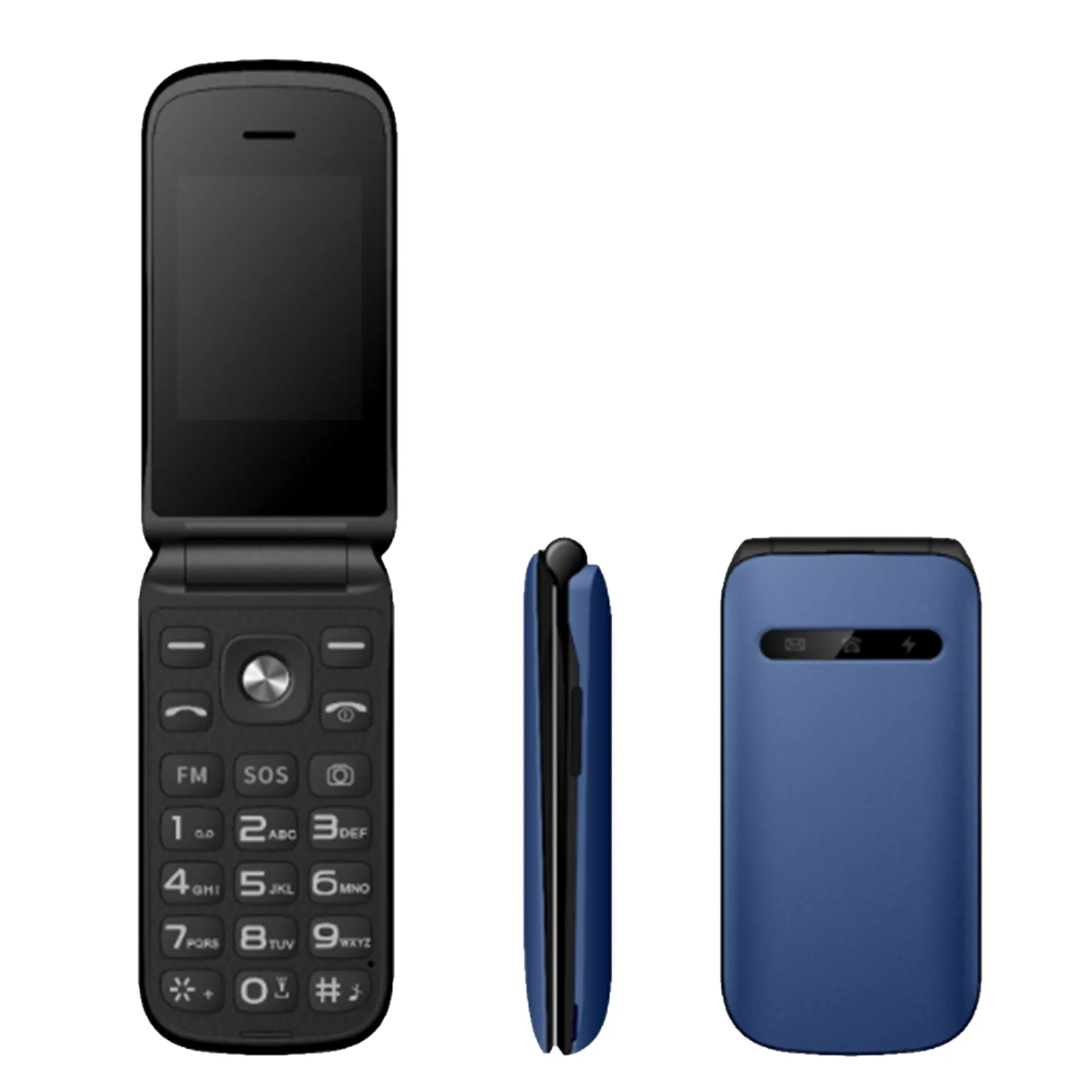Android system 4G flip feature phone active dual sim mobile phone with dual screen 4g senior cell phone