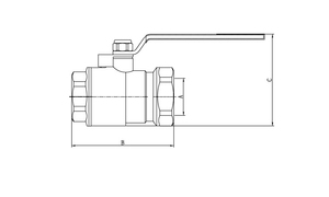 Bille en laiton forgé de haute qualité PN25 DN25R, entièrement en cuivre, types économiques, avec finition nickelée ou non, référence 8511062 - Product Image 2
