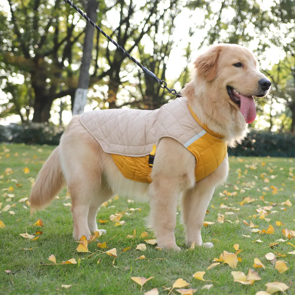 新しい冬の犬の服厚手の子犬の服反射犬のジャケット防水綿のペットの服