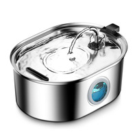 Bebedero De Acero Inoxidable Para Gatos Y Perro Bebedero Spender Recirculante Fuente De Agua s - Con Filtro Bomba Y Kabel USB