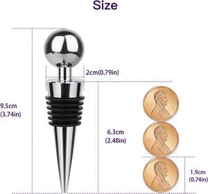 Tapón de Botella Reutilizable al por Mayor para Vino, Licores, Champán, Ideal para Regalo, Bar, Fiestas, Bodas - Product Image 2