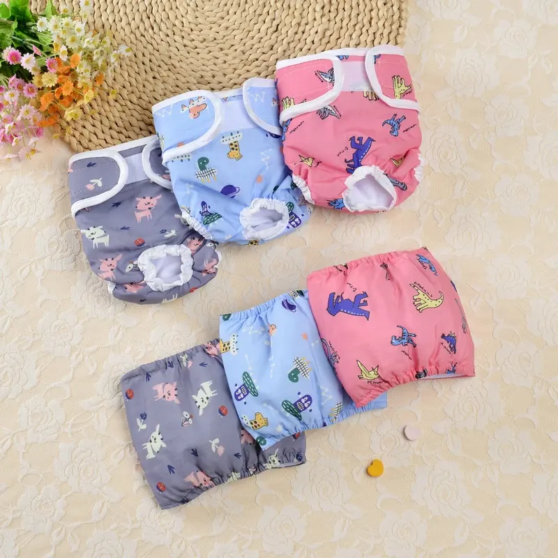 MMG Dog Male and Female Pet Waterproof Diapers Pet Physiological Pants Adjustable Sanitary Diaper for Dogs