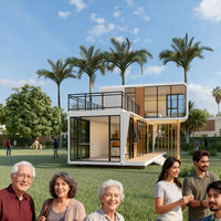 XULV Maison Capsule de Camping Préfabriquée Moderne et Luxueuse en Structure Acier, Villas Intelligentes, Cabine Conteneur