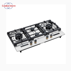 Fornello a <span class=keywords><strong>Gas</strong></span> da Incasso a Tre Fuochi Classe A ad Alta Efficienza Energetica per Uso Domestico, Pannello in Acciaio Inox, <span class=keywords><strong>Gas</strong></span> Naturale/GPL, <span class=keywords><strong>30</strong></span> Pollici - Product Image 4