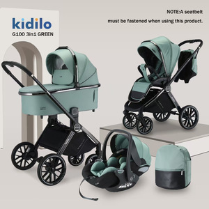 Portabebés Plegable 3 en 1 Kidilo G100 de Aluminio con Capacidad de Carga de 20 kg para Sentarse/Reclinarse, de 0 a 12 Meses - Product Image 1