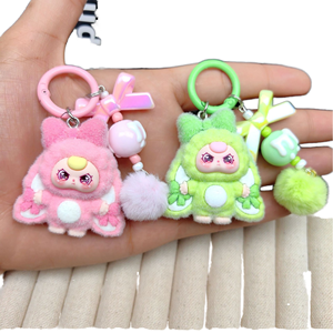 Nuevo Llavero de Nudo con Diseño de Mariposa 3D de Peluche, Ecológico, con Estampado de Serigrafía, para Bebés y Niñas de Tres Años, con Gráficos de Dibujos Animados Lindos - Product Image 1