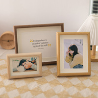 Hollow European Classical Handmade Photo Frame Blank Custom Specimen Frame 3D Display Stand 67-inch 8-inch Wooden Decorative