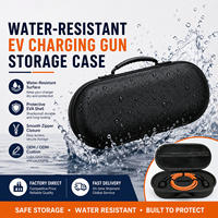 Étui de rangement rigide et portable en EVA écologique et étanche pour câble de recharge de VE avec fermeture éclair pour véhicules à énergie nouvelle