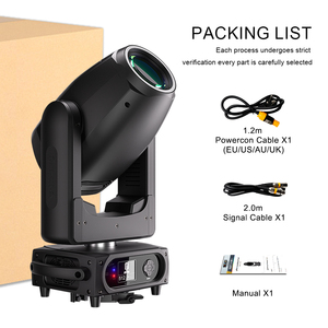 SHEHDS Teste Mobili 300W 3-in-1 <span class=keywords><strong>LED</strong></span> BSW Luce Ibrida Beam Spot Wash per DJ, Palcoscenico, Discoteca, Concerti, Feste - Product Image 5