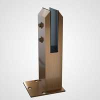 Rampe en verre moderne en acier inoxydable avec pince de fixation pour clôture de piscine sans cadre, balcon, escalier, villa, hôtel, appartement