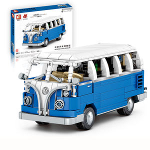 High Quality Blocks Beijing Auto Museum T1 <strong>Camper</strong> <strong>Van</strong> Car Model Building Blocks Car Bricks Compatible 10220 Kids <strong>Toys</strong> - Product Image 1