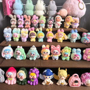 Lote al por Mayor de Figuras de Cabeza de Monstruo Miniatura de Dibujos Animados Kawaii, Lindas Muñecas de Conejo, Cuentas para Llavero, Colgante Hecho a Mano, Juguetes para Niños - Product Image 4