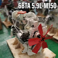 Motor marino diésel de 5.9L y 150HP, 4 tiempos, 6BTA5.9-M150, con arranque eléctrico y conjunto de motor diésel marino intraborda.