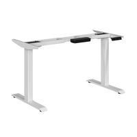 Bureau à domicile ergonomique moderne cadre de bureau debout extensible double moteur électrique réglable bureau d'ordinateur