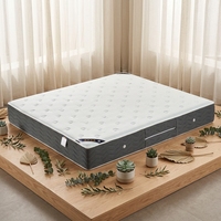 Matelas hybrides en mousse à mémoire de forme, sur mesure, à ressorts ensachés, compressés et emballés en rouleau économique pour chambre d'hôtel