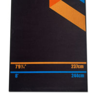 Tapis de jeu de fléchettes en polyester noir de bonne qualité, antibactérien, antidérapant, pour couloir - Personnalisable