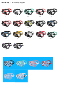 Tráng Tempered Glass ống kính duy nhất Scuba Diving Goggles khô Top snorkeling mặt nạ và ống thở thiết lập cho người lớn - Product Image 6