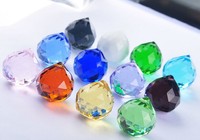 Boule de cristal Feng Shui, boule de cristal porte-bonheur, ornement en verre suspendu
