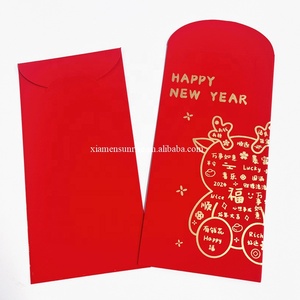 Tùy chỉnh thực hiện Trung Quốc năm mới Phong bì màu đỏ túi màu đỏ phong bì thiết kế với túi rõ ràng - Product Image 6